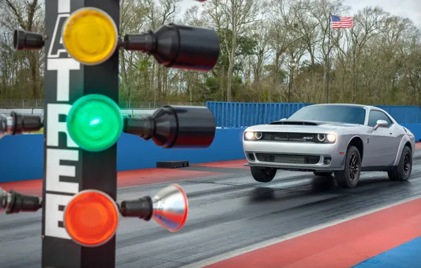 Dodge, Challenger, drag, srt, drag, Demon, Drag Racing, Challenger SRT