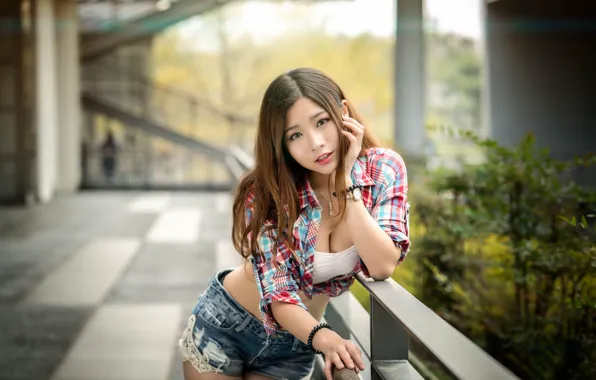 Picture girl, pose, Asian, cutie