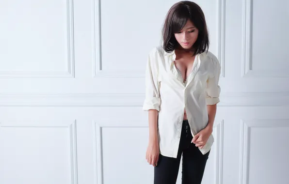 Face, style, background, model, clothing