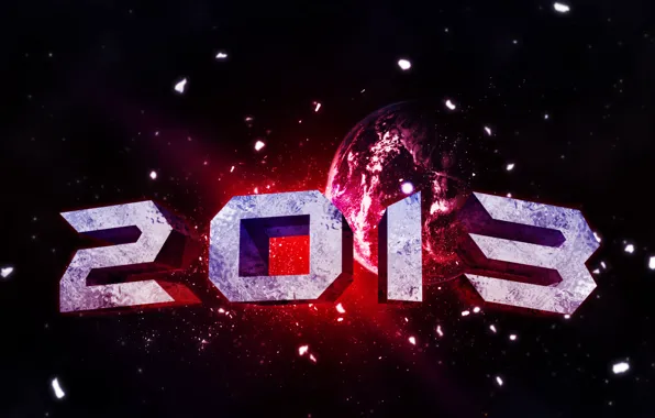 Space, earth, new year, earth, space, New Year, 2013
