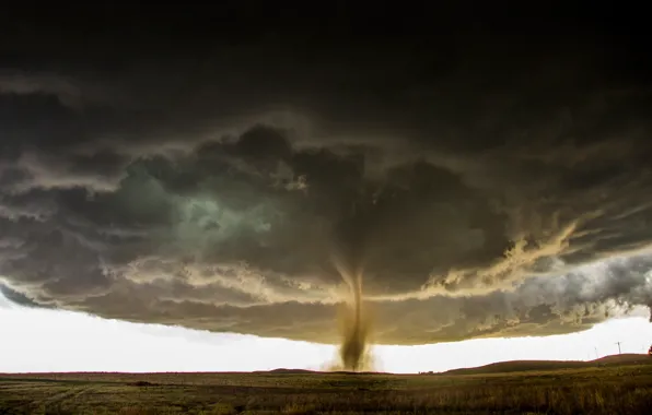 The sky, element, storm, Tornado