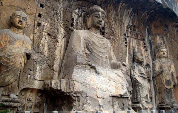 China, statues, Buddha, Buddha Statue, Longmen