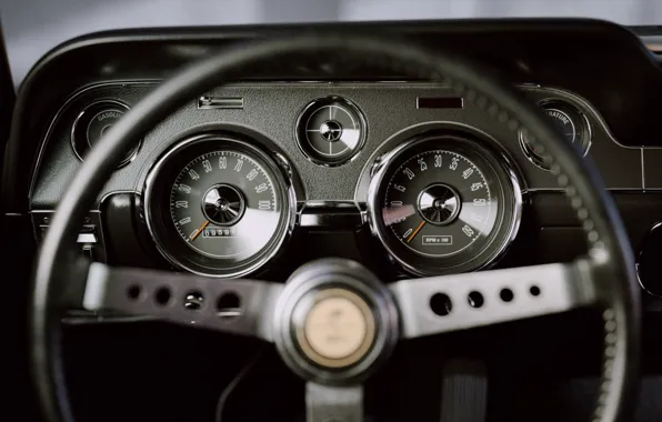 Mustang, Ford, Auto, Retro, Machine, Panel, Salon, Speedometer