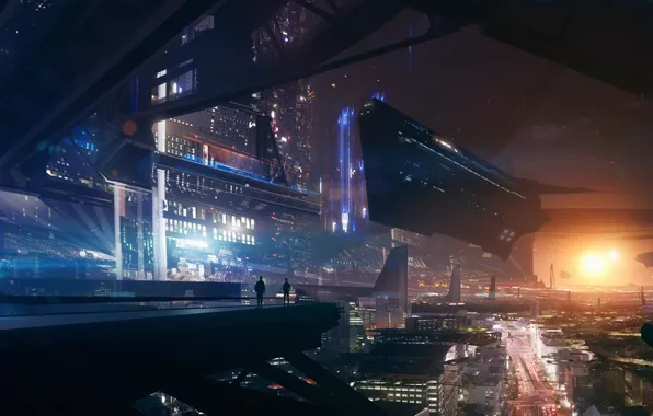 The city, fiction, art, ship