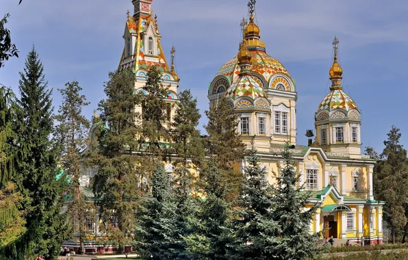 Park, Church, Kazakhstan