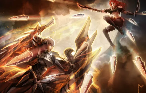 Picture lol, League of Legends, Katarina, Leona