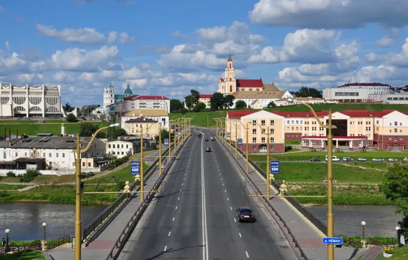 Picture bridge, Grodno, Belarus, Neman