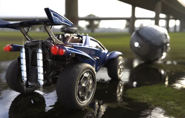 Picture field, machine, the game, the ball, rocket League, Rocket League