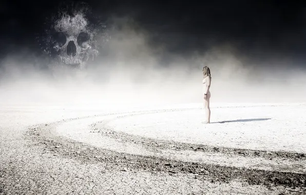 Girl, background, spirit