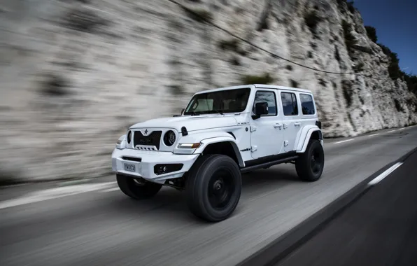 Picture rock, speed, Wrangler, Jeep, Unlimited, 2019, Soldier, Ferōx