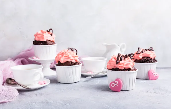Cake, dessert, cupcakes, chocolate, Iryna Melnyk