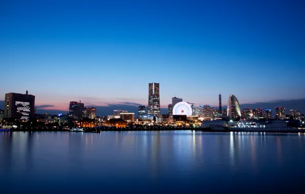 Water, Japan, Ferris wheel, Japan, water, Ferris Wheel, Yokohama, Yokohama