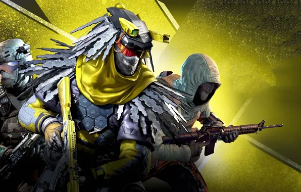 Weapons, soldiers, trio, equipment, Call of Duty: Mobile