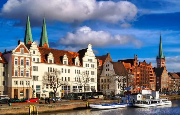 Picture home, Germany, Lubeck, promenade