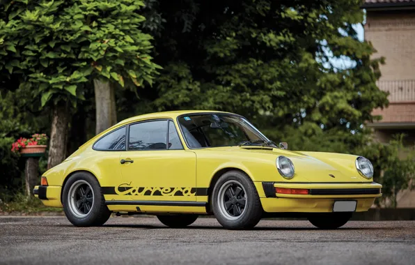 Yellow, 911, Porsche, Retro, Machine, Car, Car, Coupe