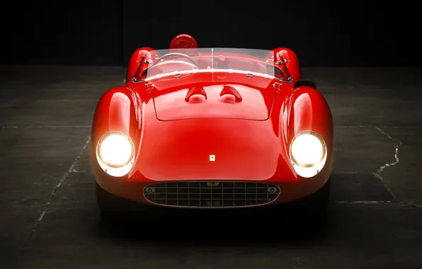Ferrari, Ferrari, supercar, supercar, front view, 1957, retro cars, Scaglietti