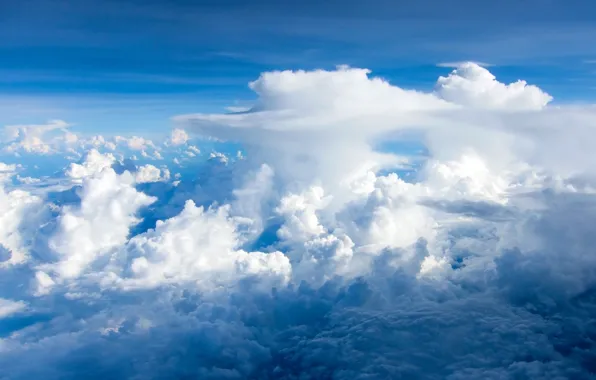 Picture the sky, clouds, flight, clouds