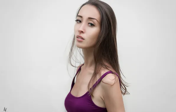 Look, background, model, portrait, makeup, Mike, hairstyle, brown hair