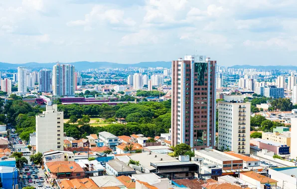 Landscape, home, Brazil, megapolis, Sao Paulo