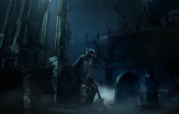 Wallpaper graves, Bloodborne, tomb Idon, Father Gascoigne for mobile ...