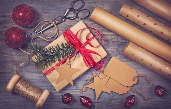 Decoration, New Year, Christmas, Christmas, vintage, wood, Xmas, decoration