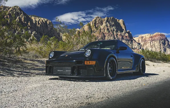 911, Porsche, black