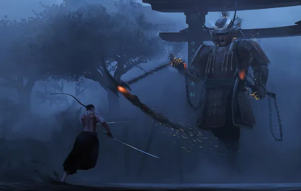 Armor, samurai, guy