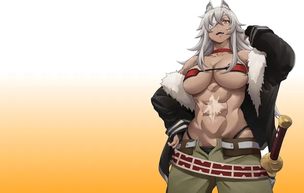 Girl, hot, sexy, boobs, big, anime, pretty, breasts