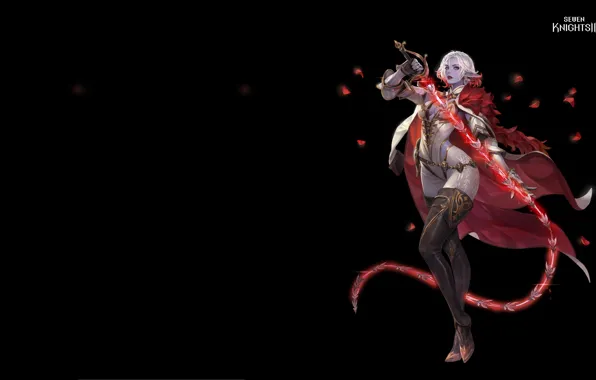 Weapons, elf, cloak, art, artist, whip, Junq-Jeon