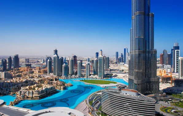 City, home, panorama, Dubai, Dubai, skyscrapers, cities, Burg Califa