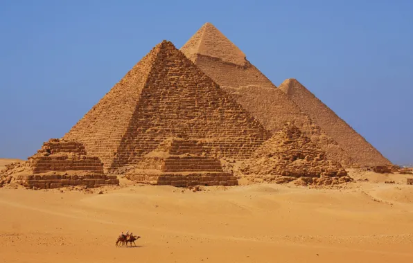 Picture desert, pyramid, Egypt