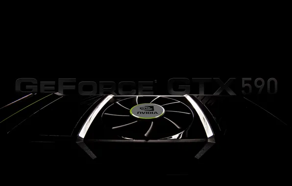 Picture video card, Background, GeForce GTX 590