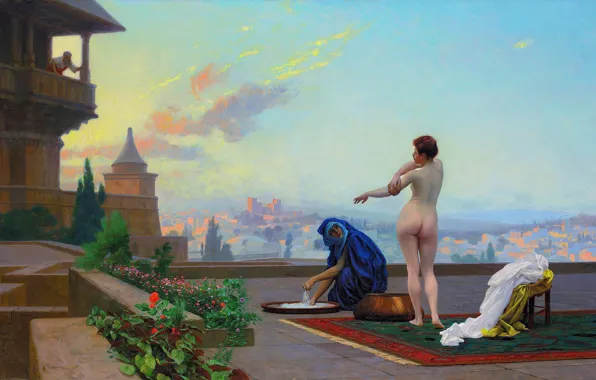 Picture Girls, Dawn, Picture, Jean-Leon Gerome, Jean-Leon Gerome, French artist, Bathsheba