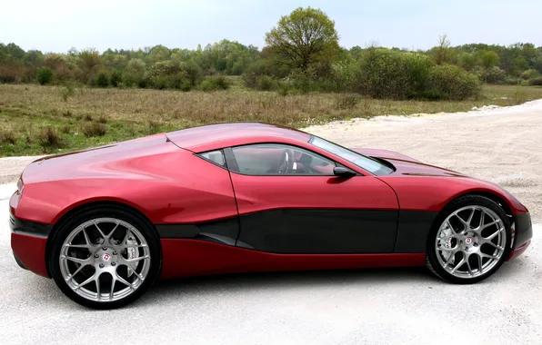 Machine, the sky, trees, the concept, Concept One, Rimac, RIMAC