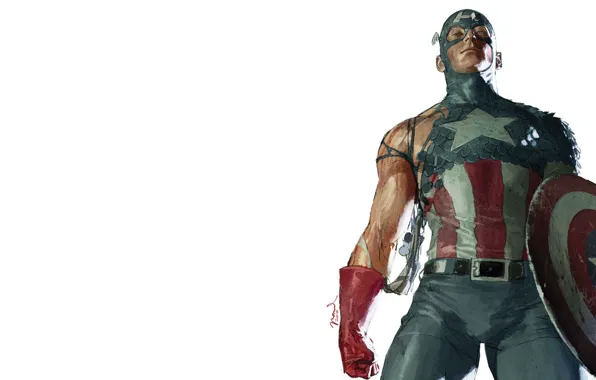 Costume, shield, Captain America, Captain America, Steven Rogers