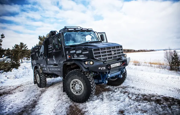 Winter, Snow, Sport, Truck, Master, Russia, Kamaz, Rally