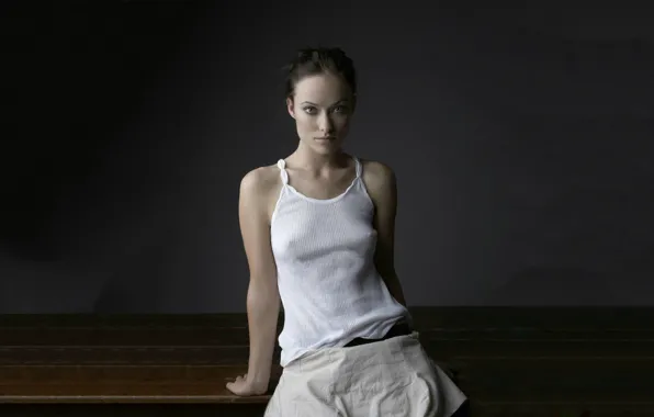Picture Olivia Wilde, beauty, look, actress, a-shirt, wifebeater