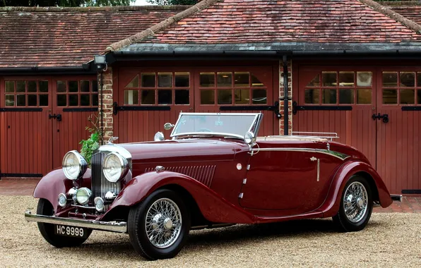 Picture red, house, convertible, bentley312