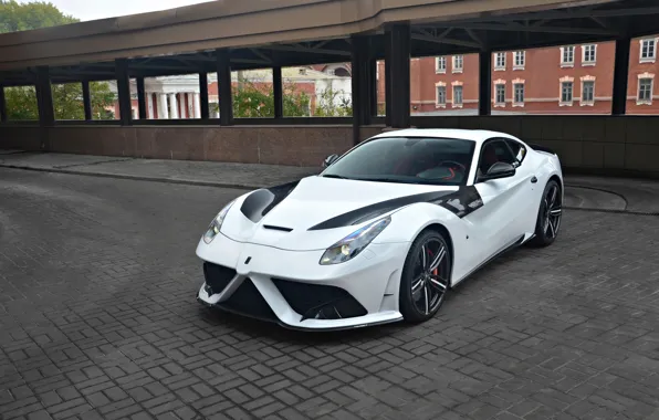 Picture Ferrari, White, Mansory, Berlinetta, F12, Stallone