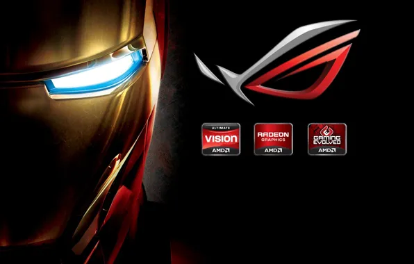 Logo, iron man, brand, hi-tech, Iron man, company, brand, mask