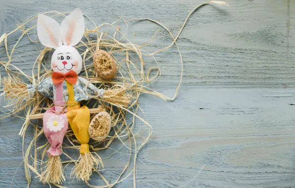 Picture holiday, spring, rabbit, Easter, wood, rabbit, decor, Easter