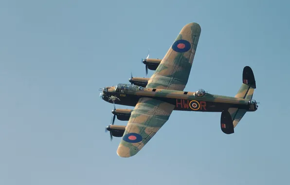 The sky, the plane, Avro Lancaster