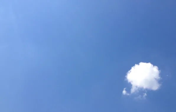 The sky, blue, cloud