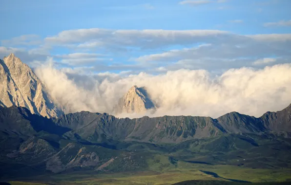 Clouds, mountains, Tibet, Heat Lace