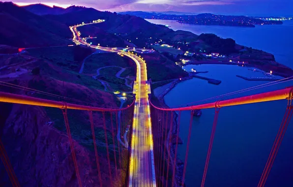 Picture bridge, CA, Golden Gate, USA, Marin County