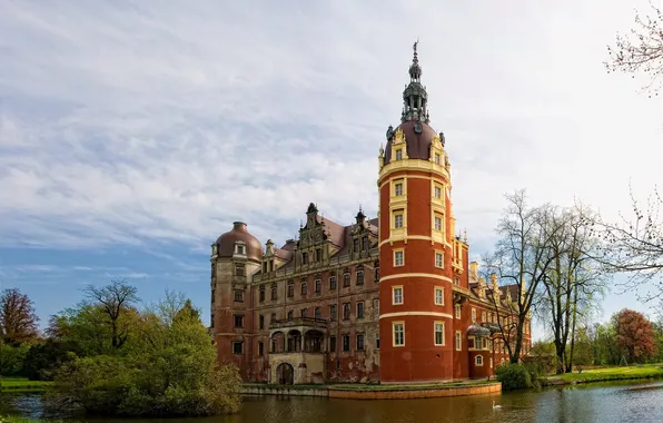 The city, photo, Germany, Bad Muskau, Prince Puckler, Palace, Muskau