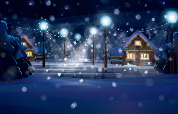Winter, snow, landscape, nature