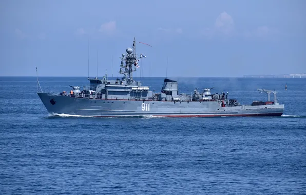 Sea, aquamarine, minesweeper, project 266m, Ivan holubec
