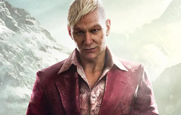Picture Mountains, Look, Snow, Ubisoft, Villain, Far Cry 4, Pagan Min.