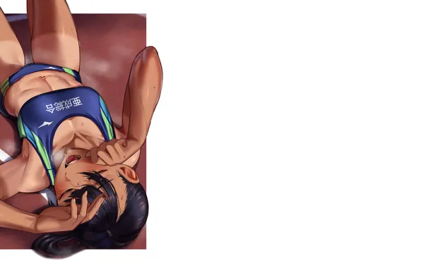 Kawaii, hot, sexy, wet, anime, babe, tummy, fitness